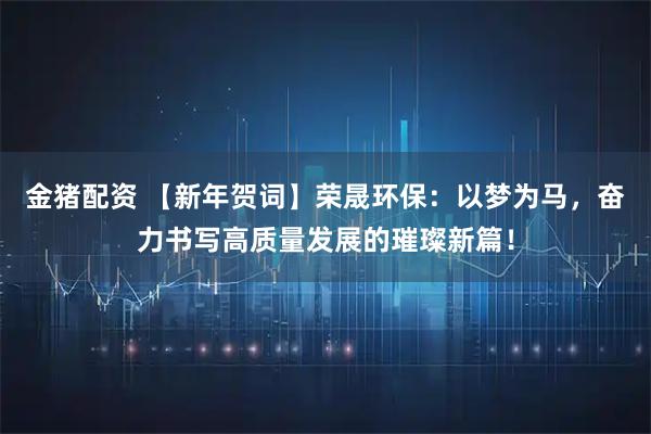 金猪配资 【新年贺词】荣晟环保：以梦为马，奋力书写高质量发展的璀璨新篇！